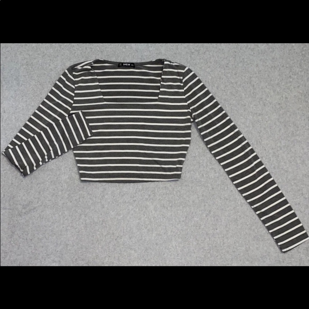 Shein Stripped Crop Top